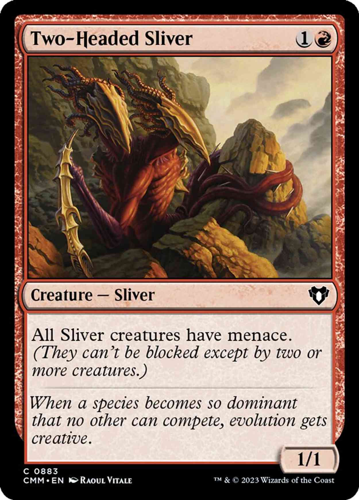 Two-Headed Sliver magic card front