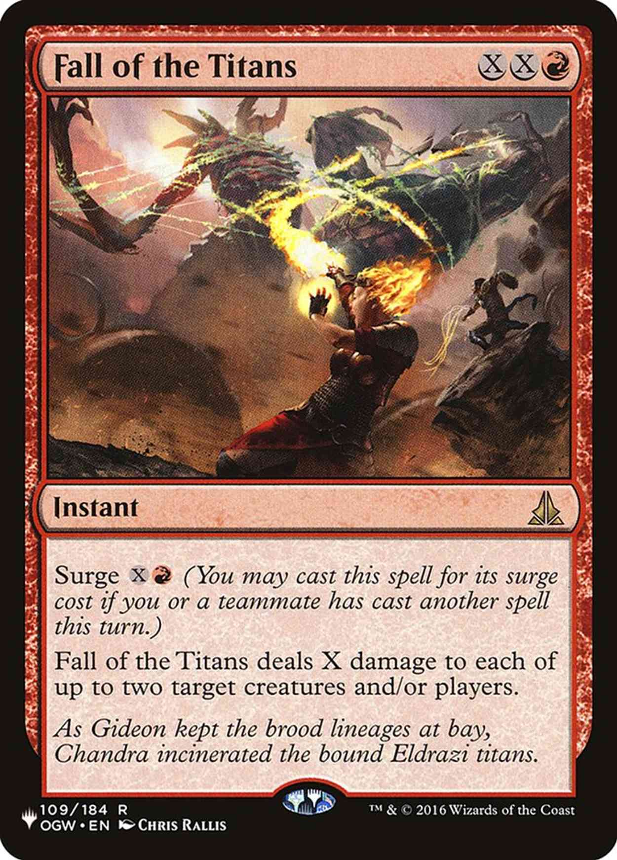 Fall of the Titans magic card front