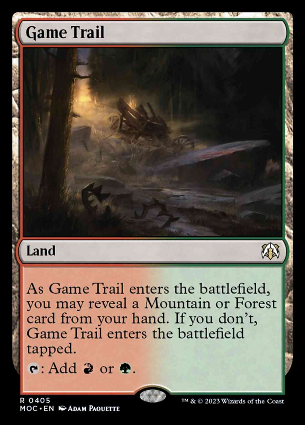 Game Trail magic card front
