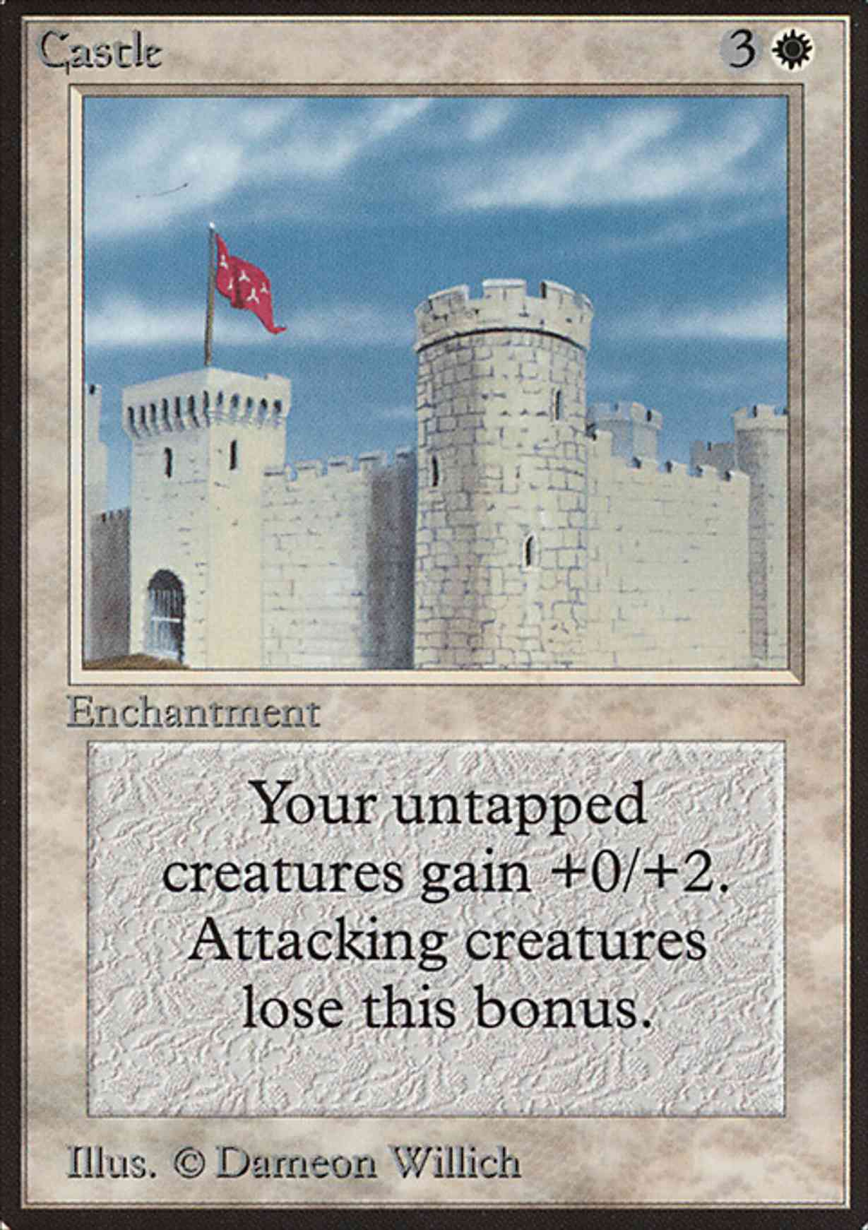 Castle magic card front