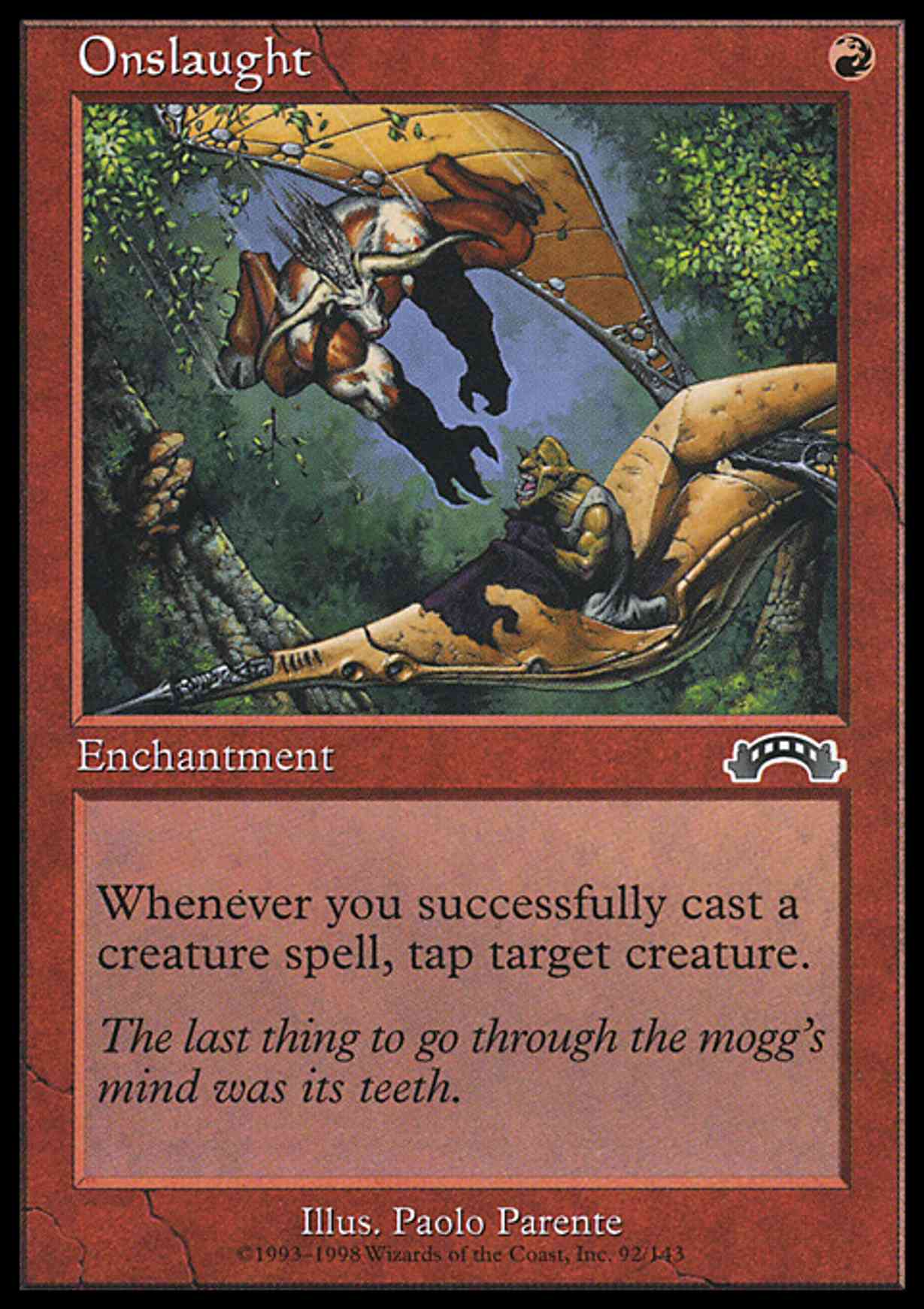 Onslaught magic card front