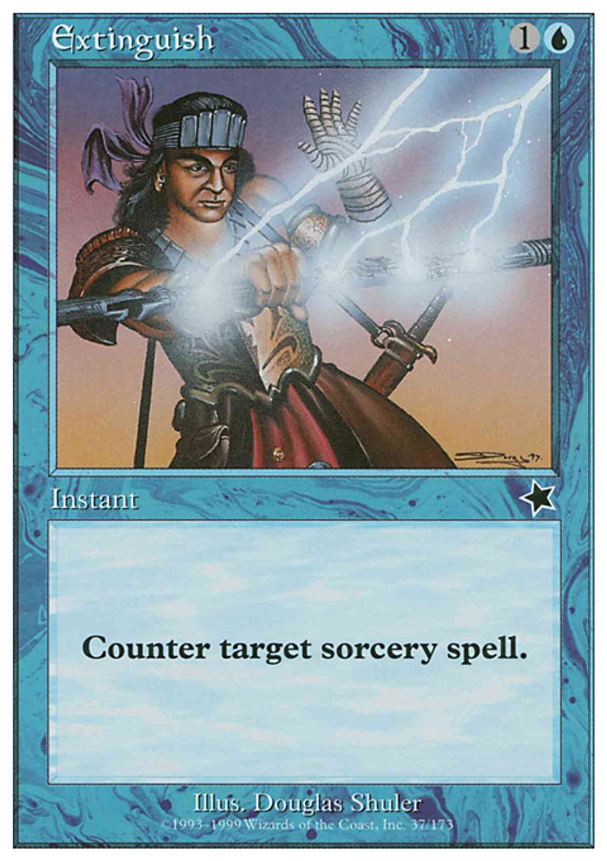 Extinguish magic card front