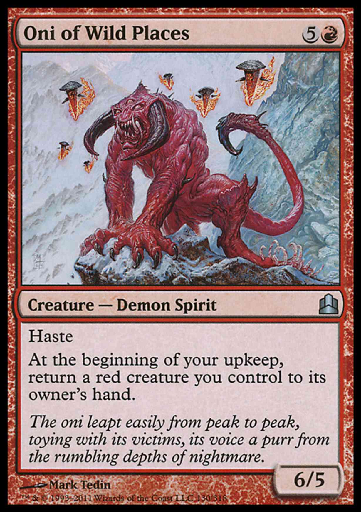 Oni of Wild Places magic card front