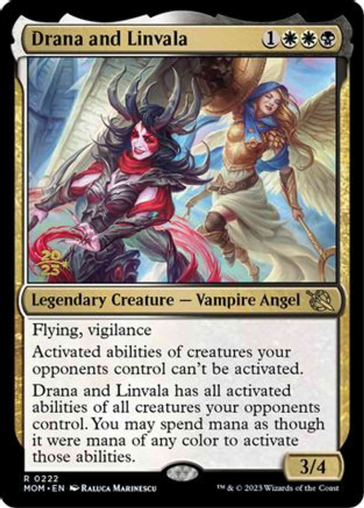 Drana and Linvala magic card front