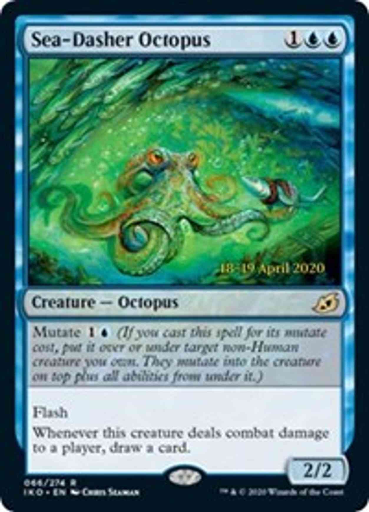 Sea-Dasher Octopus magic card front
