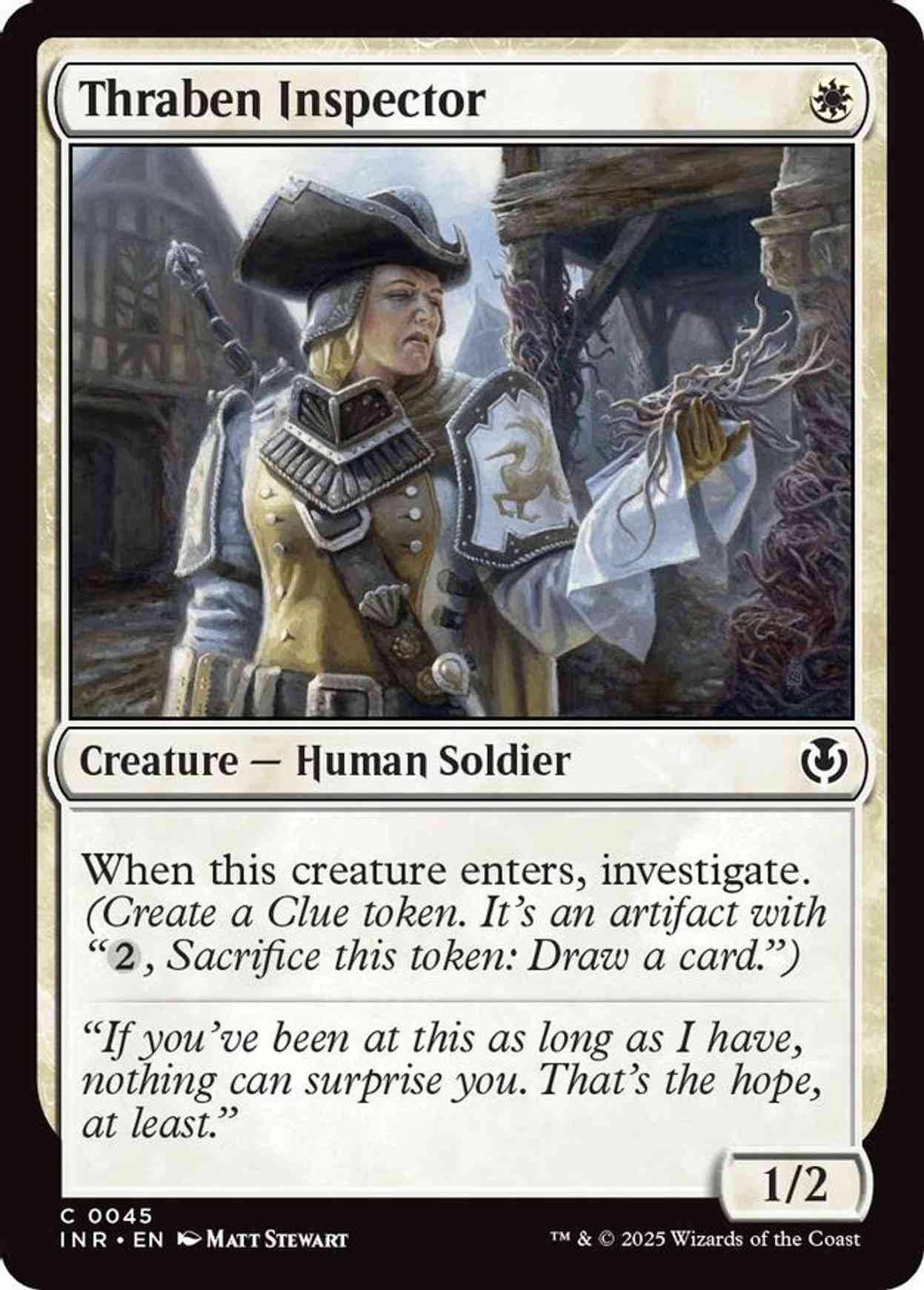 Thraben Inspector magic card front