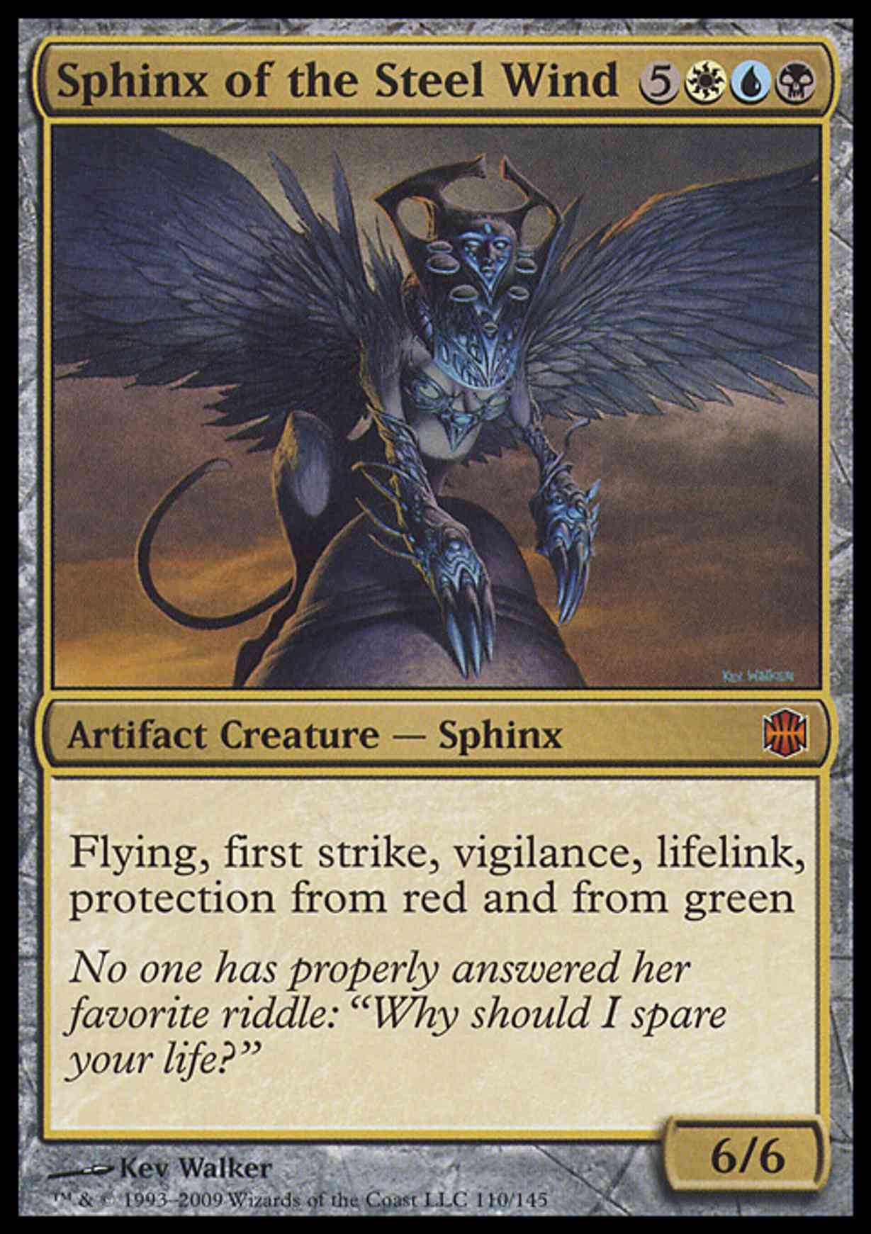 Sphinx of the Steel Wind magic card front