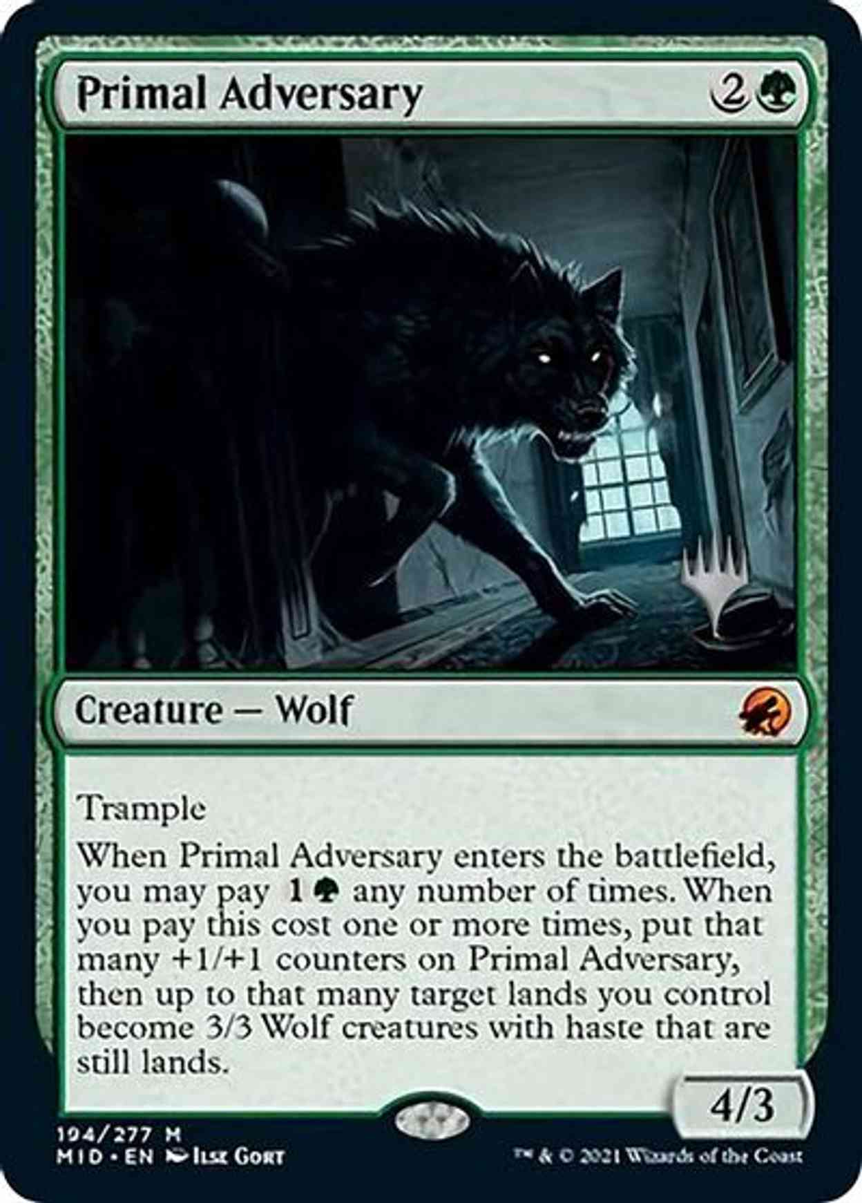 Primal Adversary magic card front
