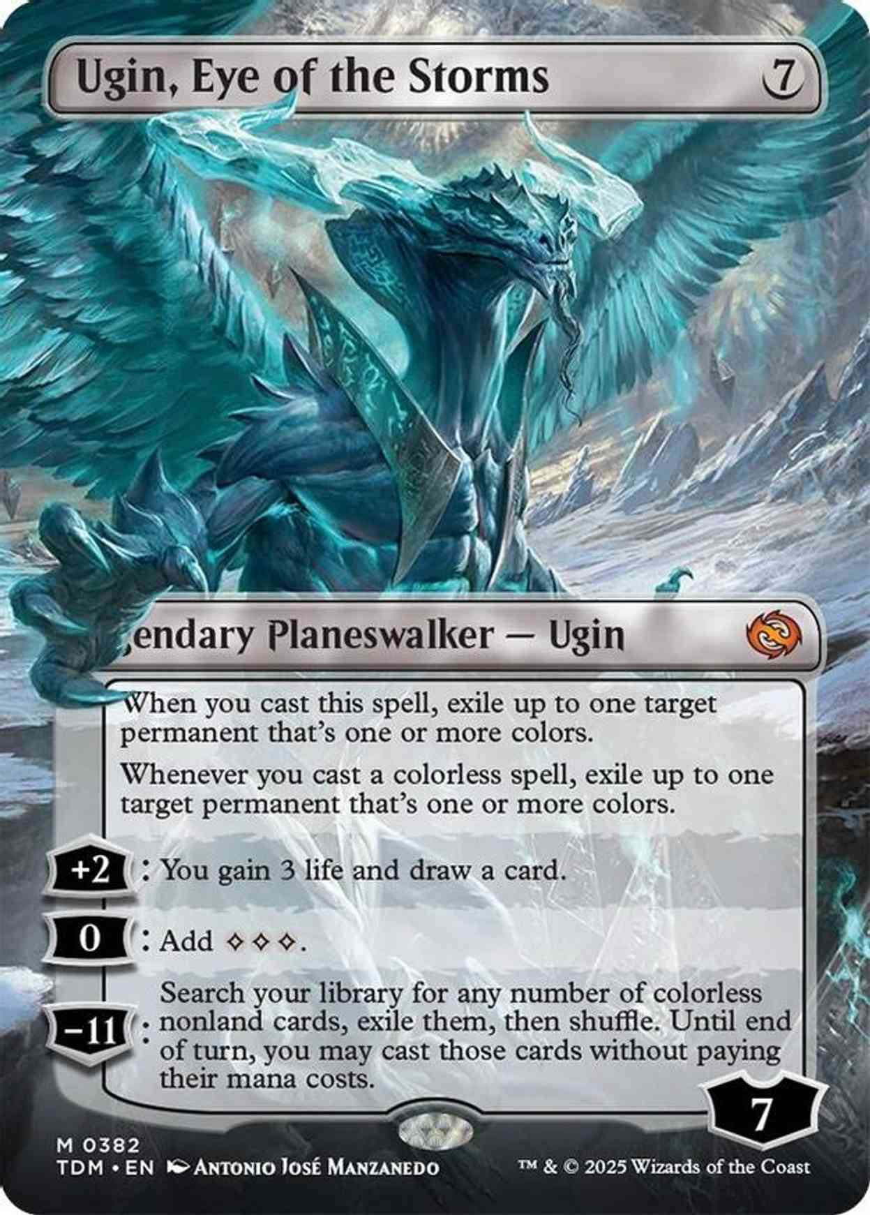 Ugin, Eye of the Storms (Borderless) magic card front