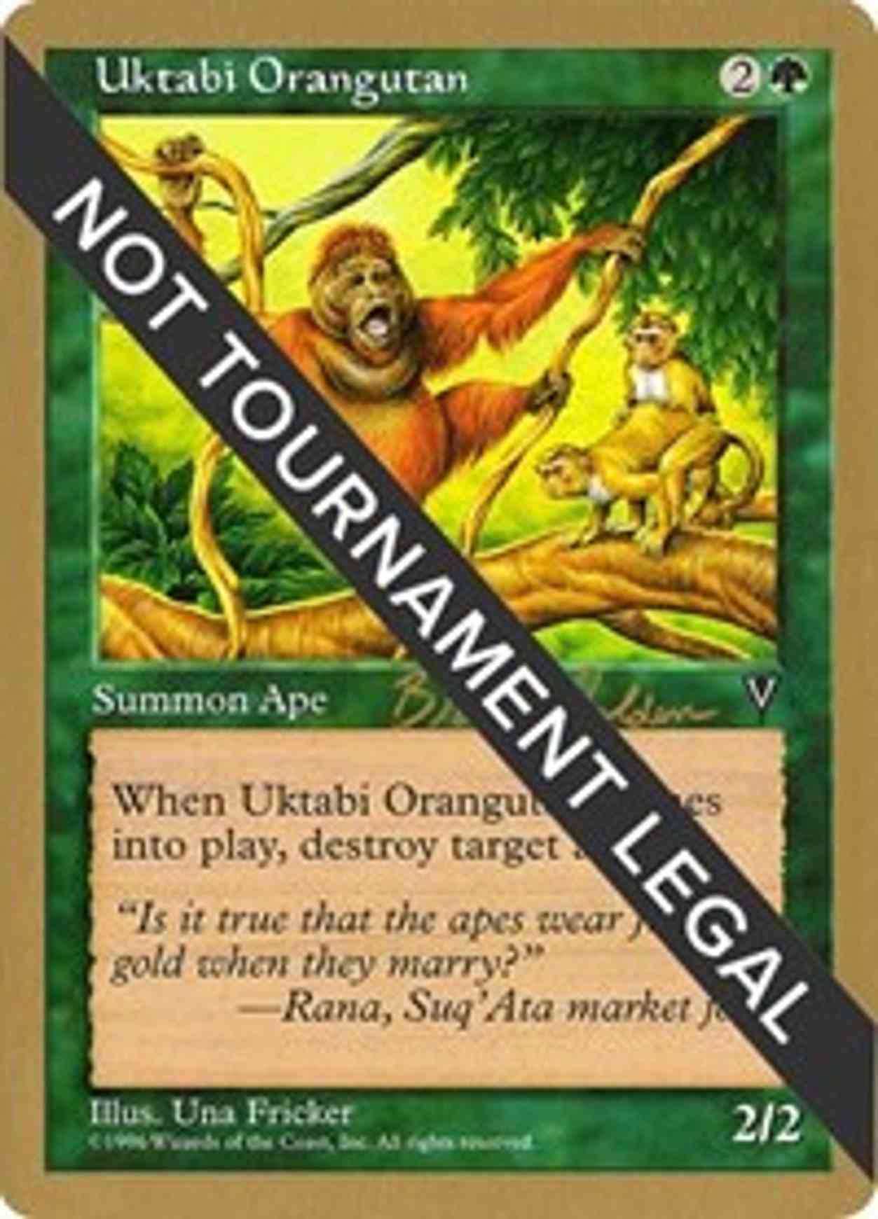 Uktabi Orangutan - 1998 Brian Selden (VIS) magic card front