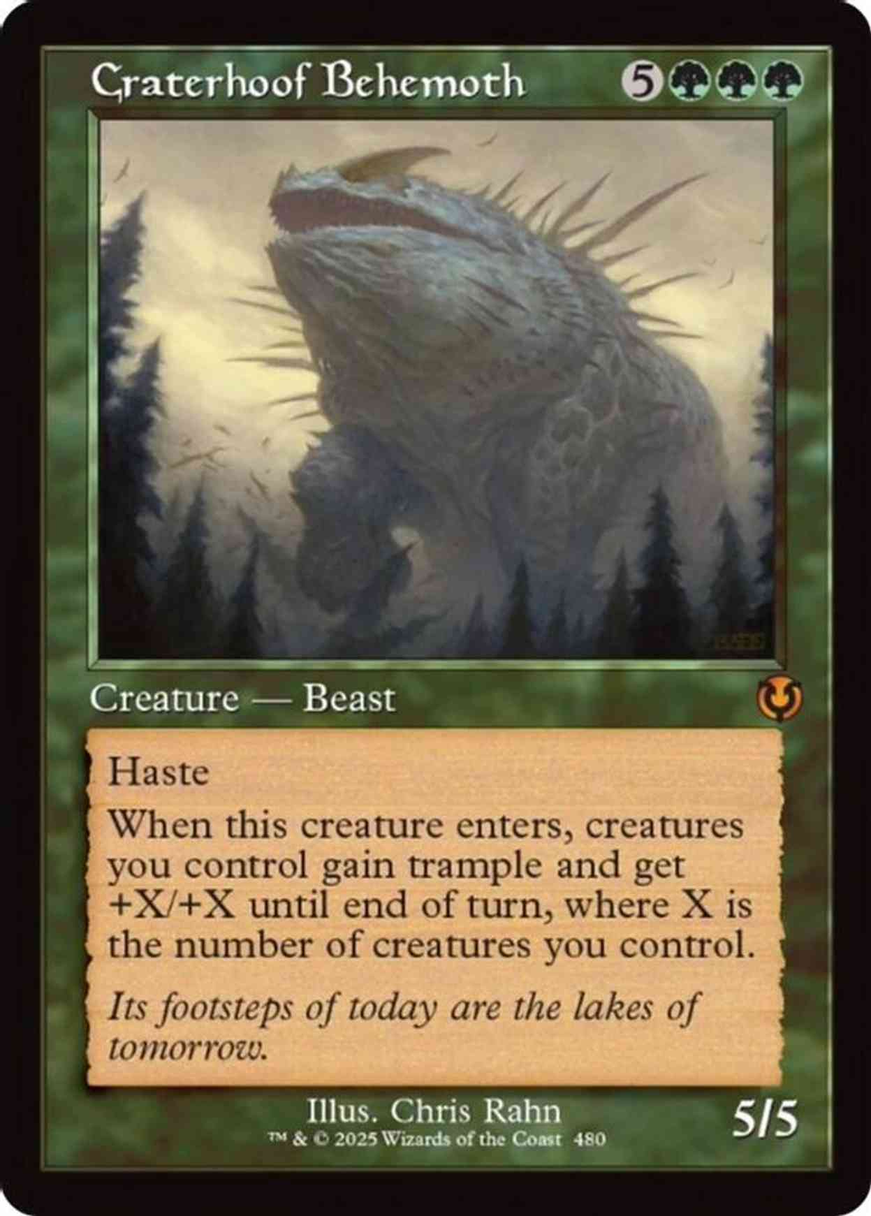 Craterhoof Behemoth (Retro Frame) magic card front