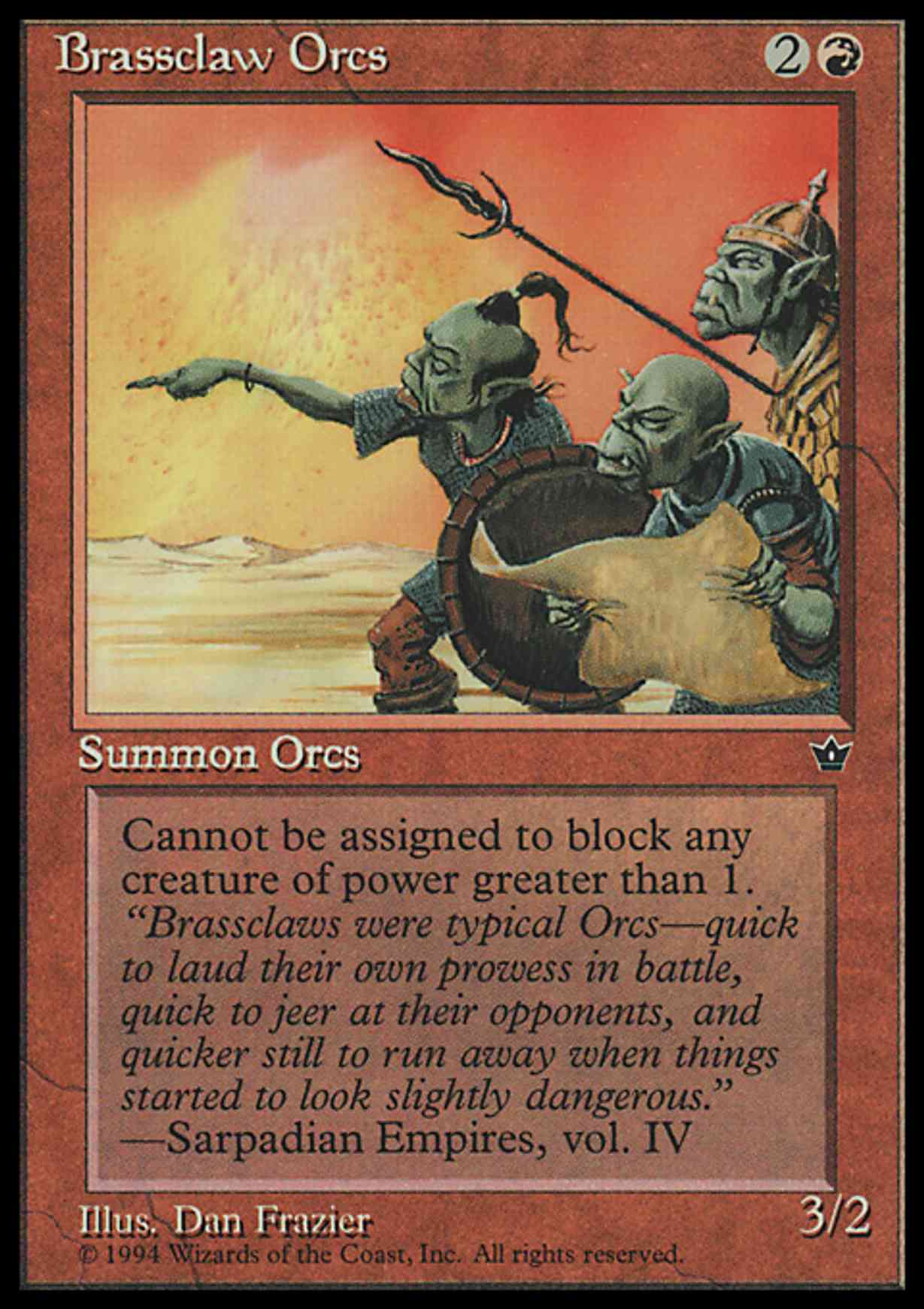 Brassclaw Orcs (Map) magic card front