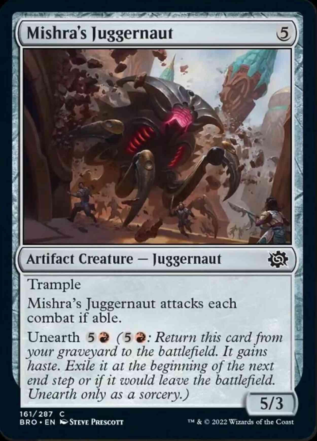 Mishra's Juggernaut magic card front