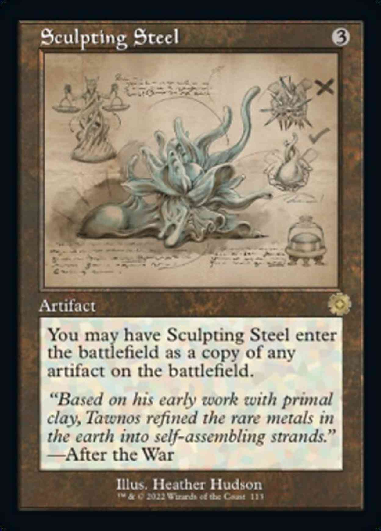 Sculpting Steel (Schematic) magic card front