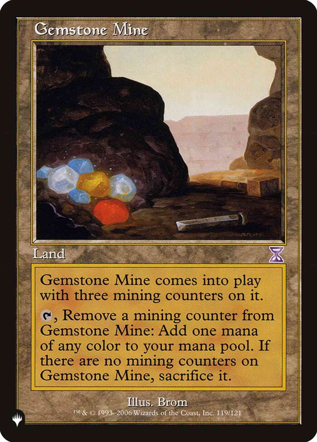 Gemstone Mine magic card front