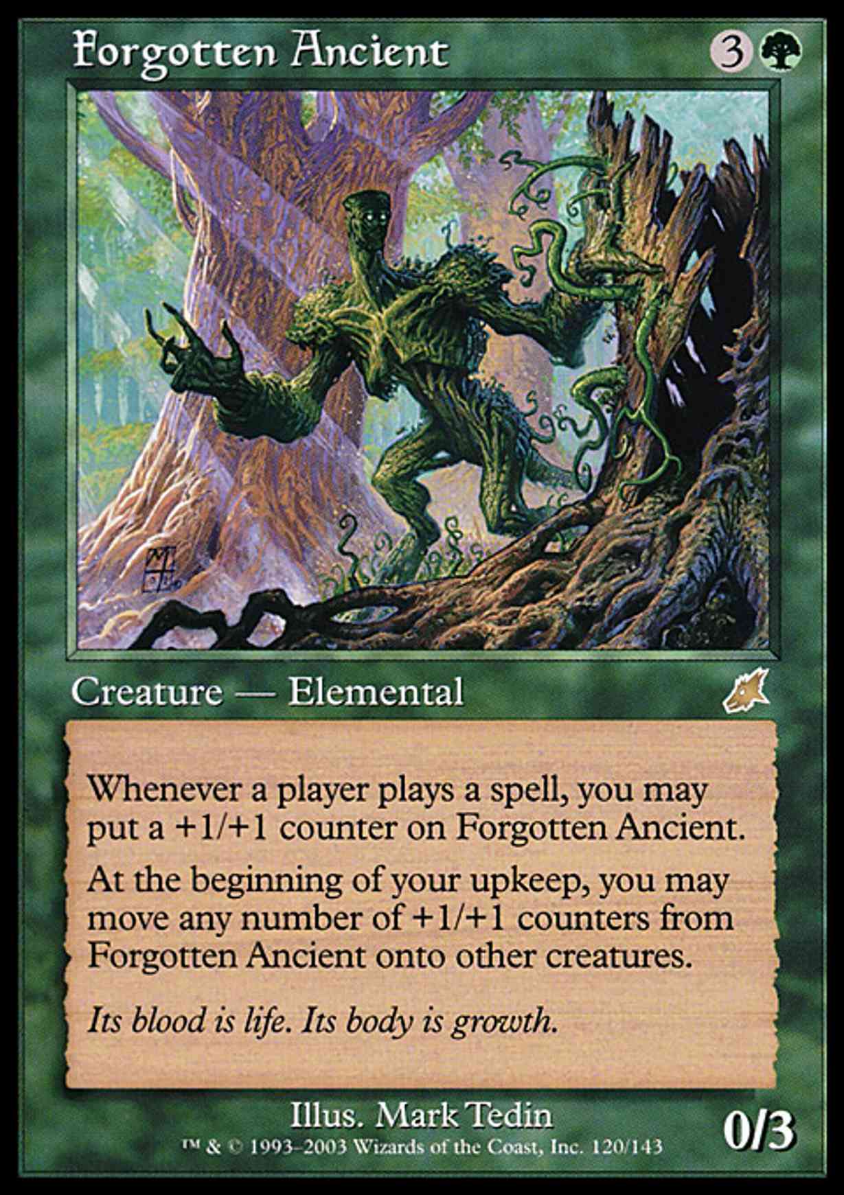 Forgotten Ancient magic card front