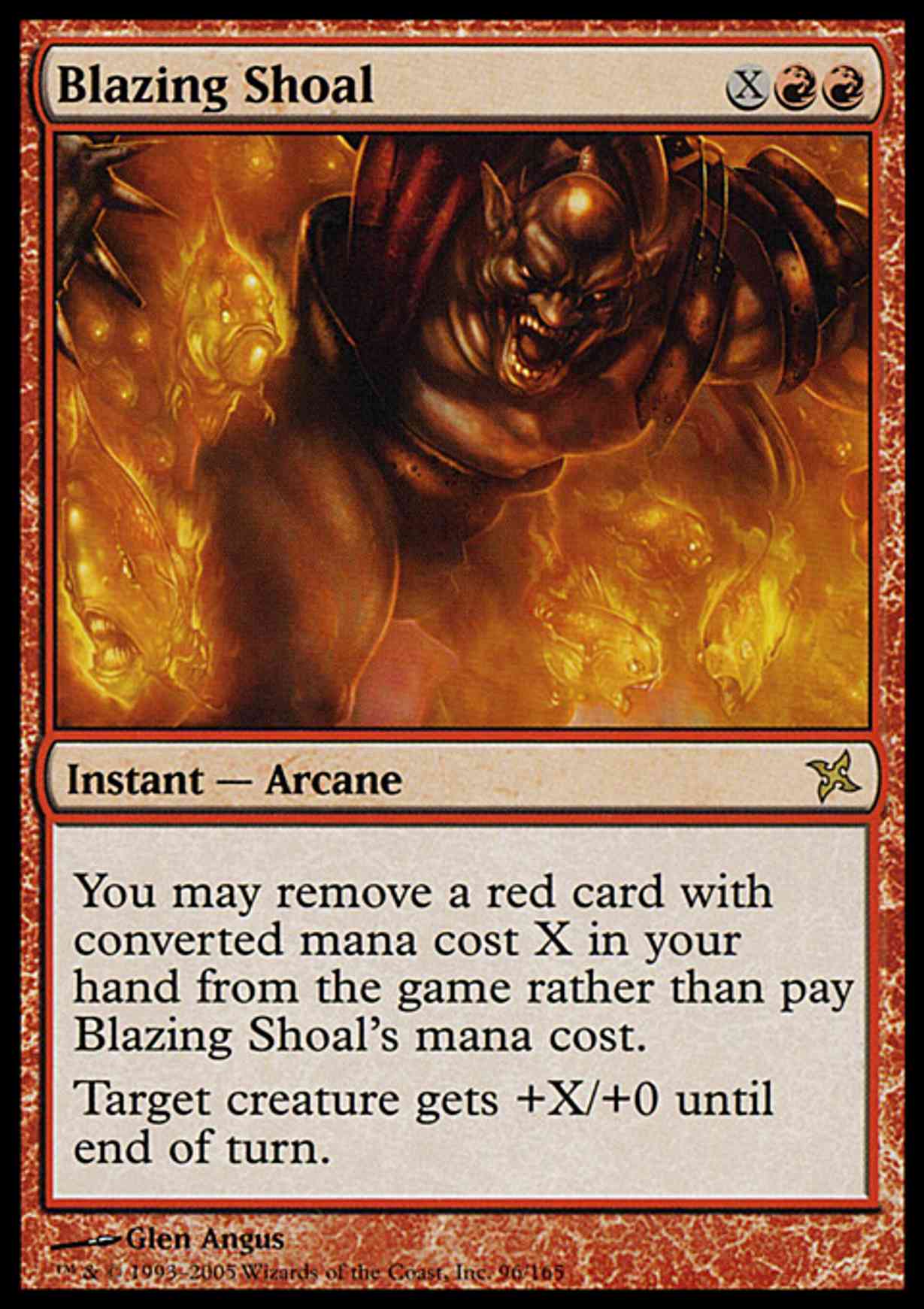 Blazing Shoal magic card front
