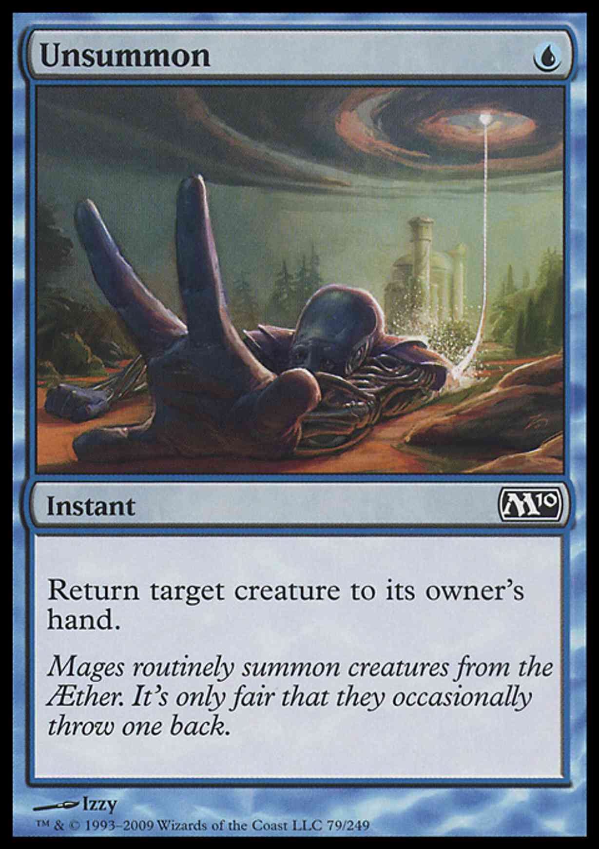 Unsummon magic card front
