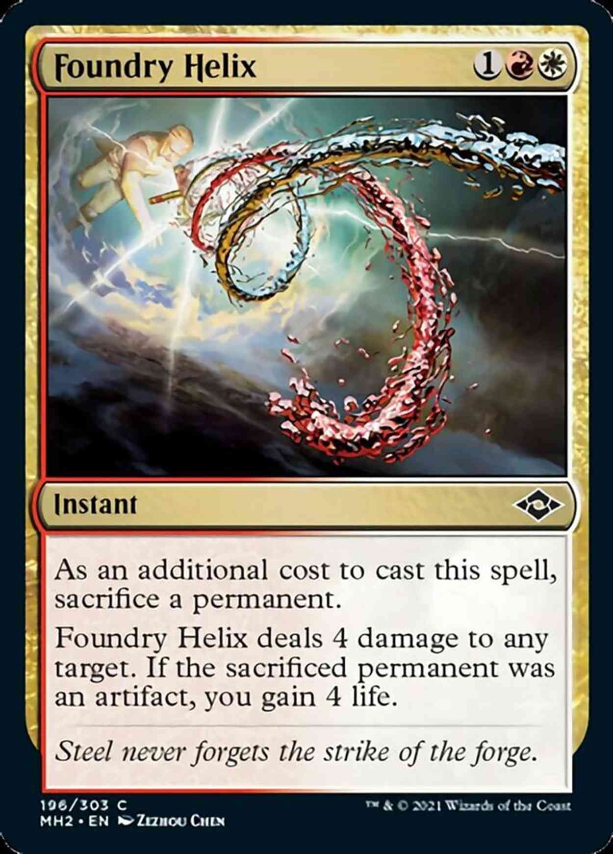 Foundry Helix magic card front