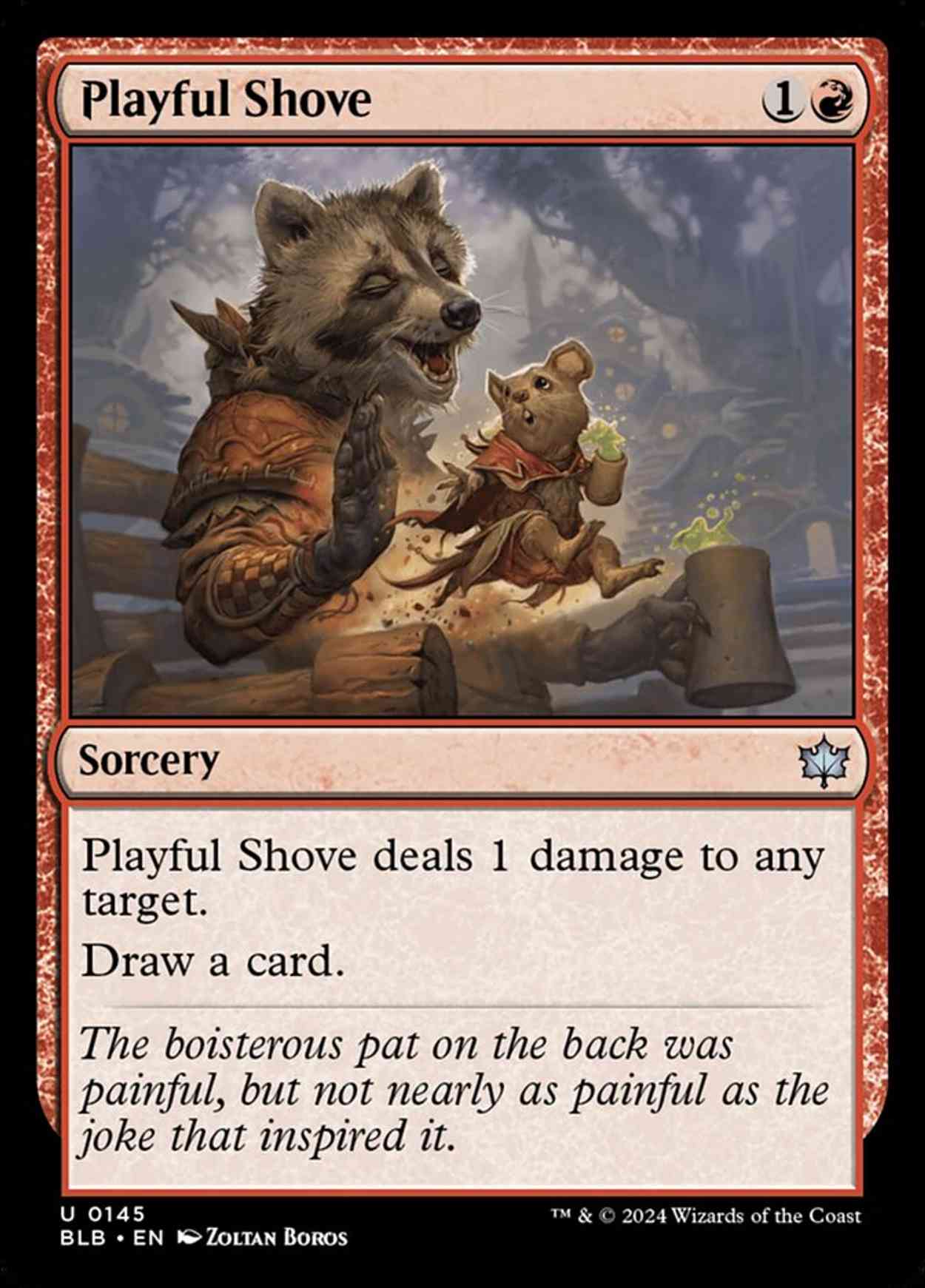 Playful Shove magic card front