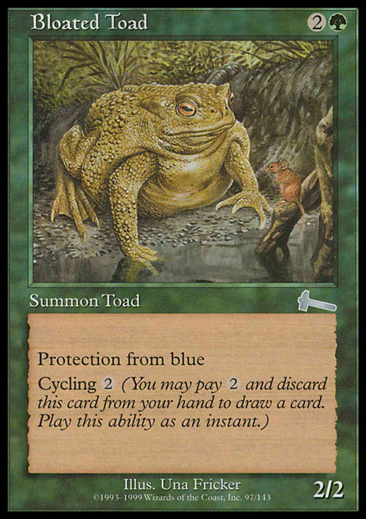 Bloated Toad magic card front