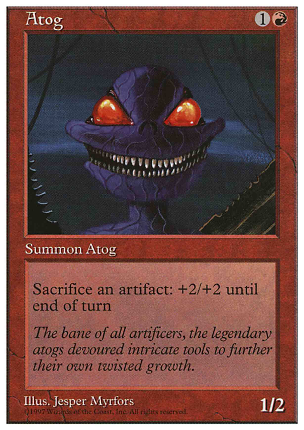 Atog magic card front