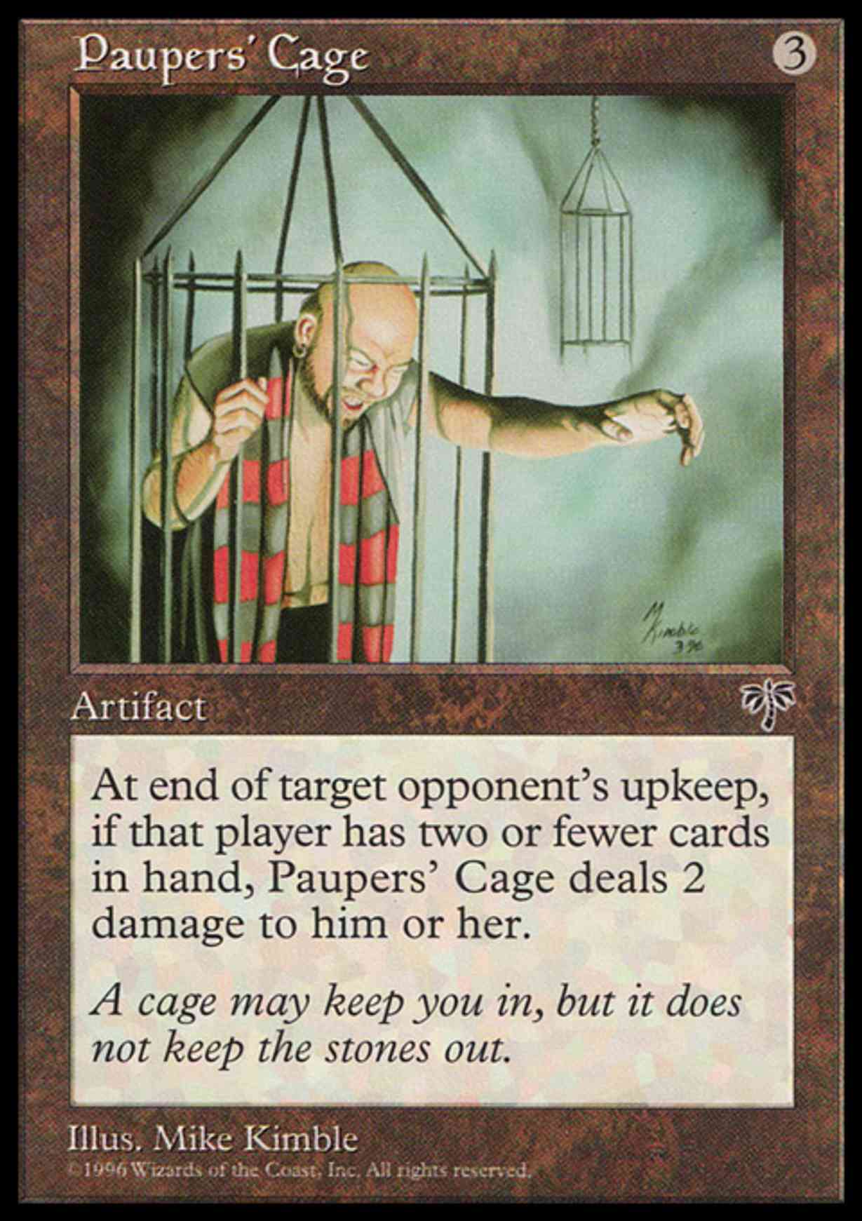 Paupers' Cage magic card front