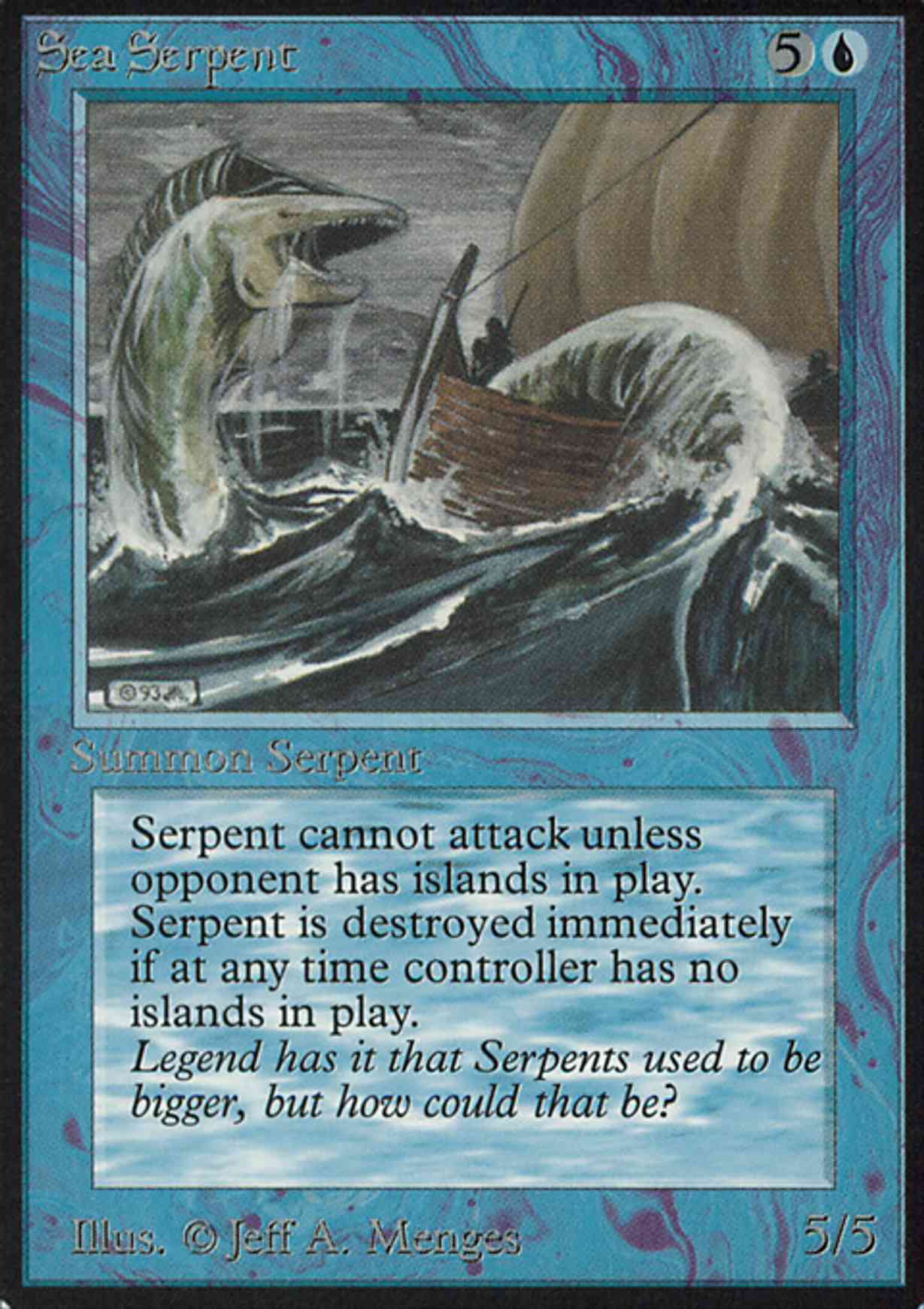 Sea Serpent magic card front