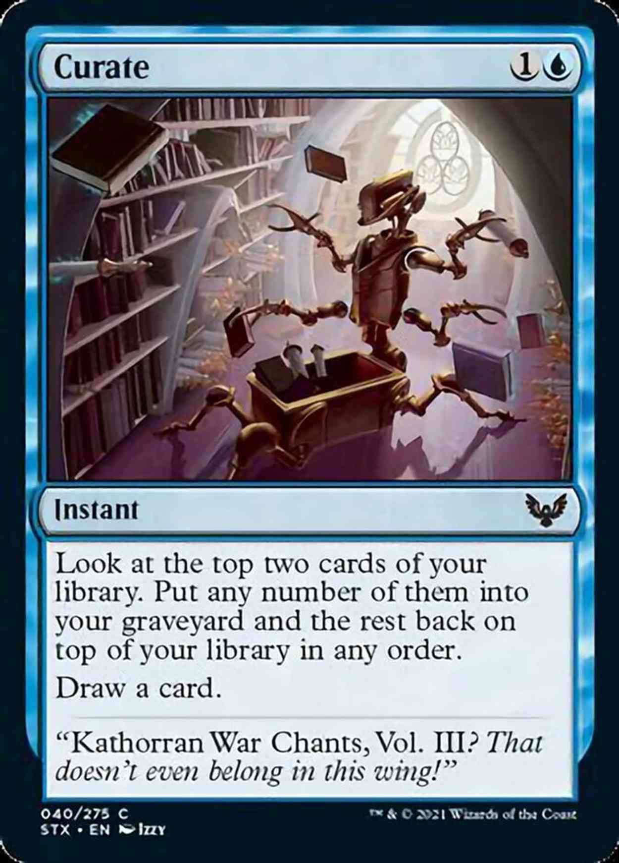 Curate magic card front