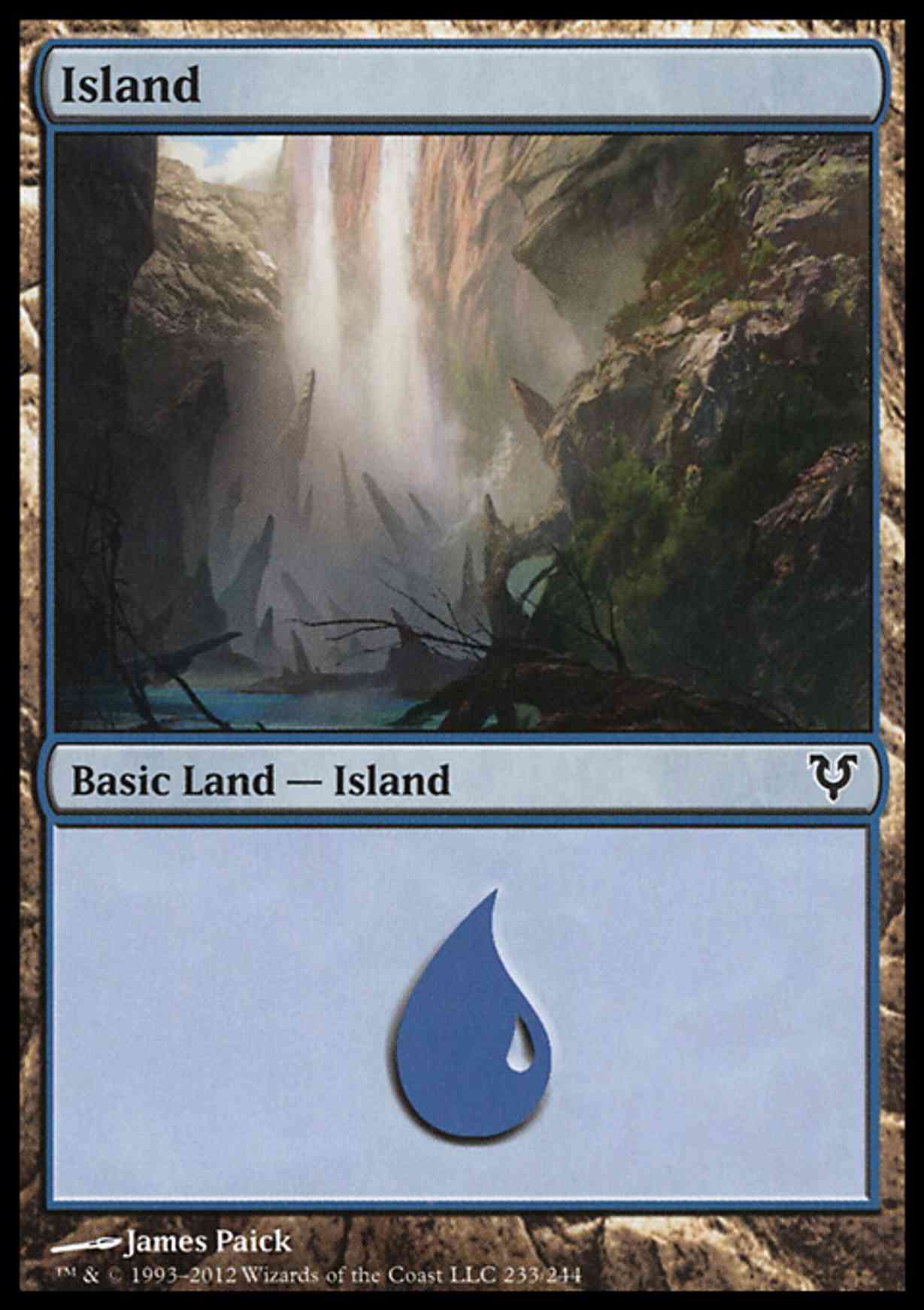 Island (233)  magic card front