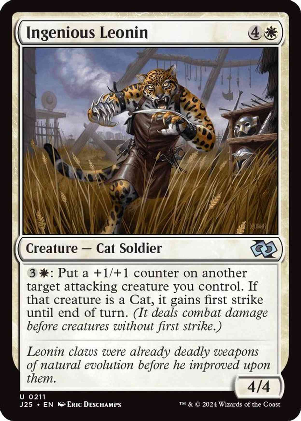 Ingenious Leonin magic card front