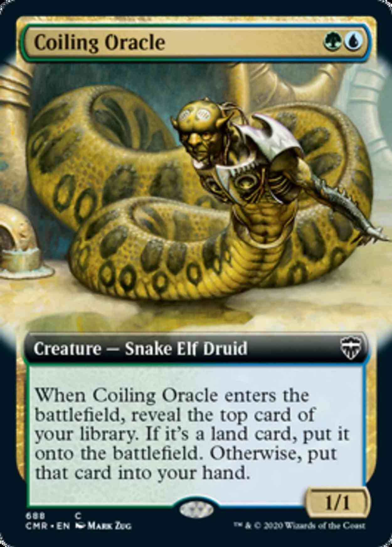 Coiling Oracle (Extended Art) magic card front