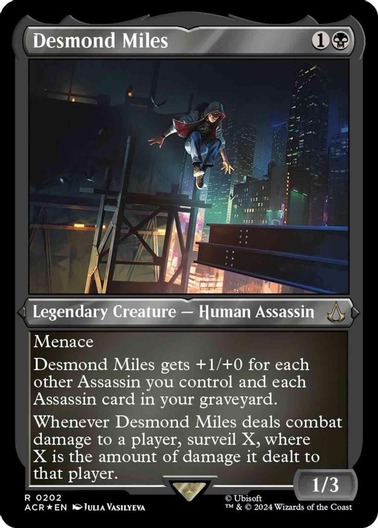 Desmond Miles (Foil Etched) magic card front