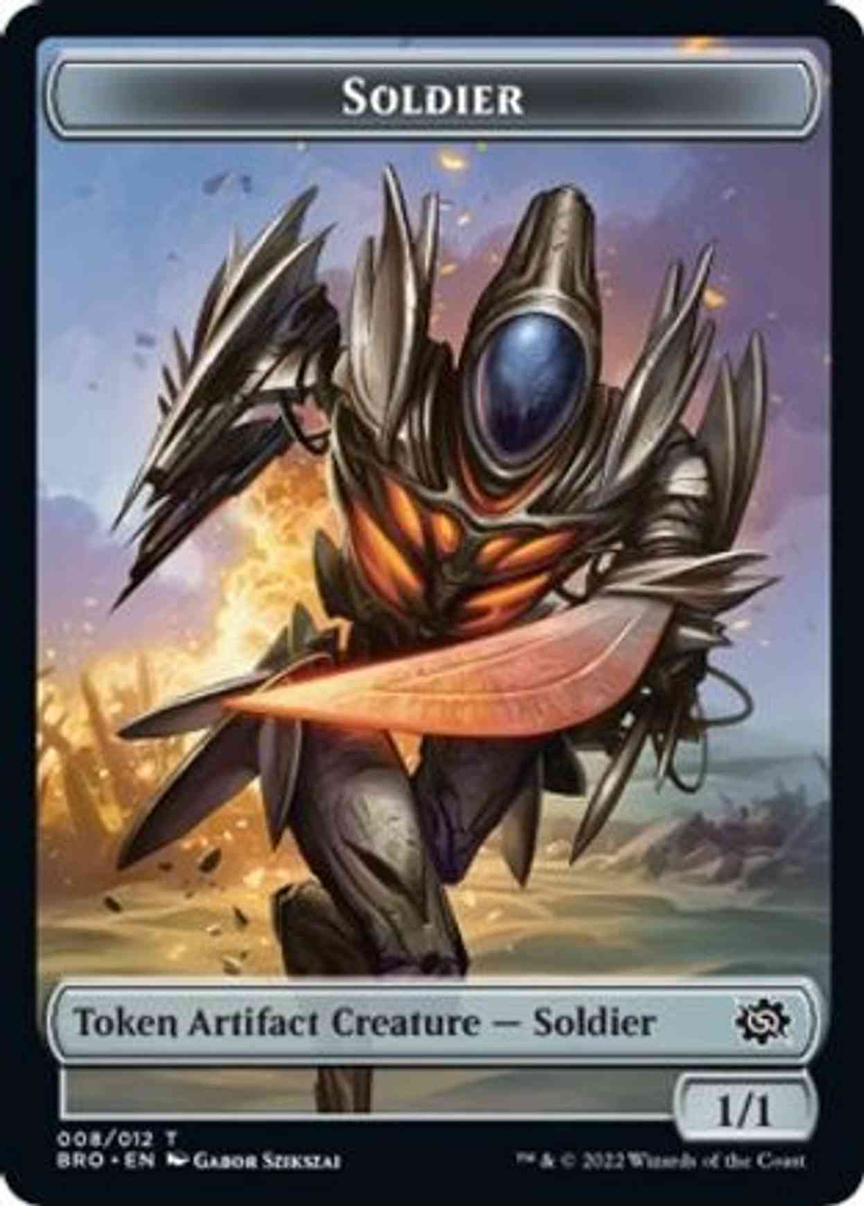 Soldier Token (008) magic card front
