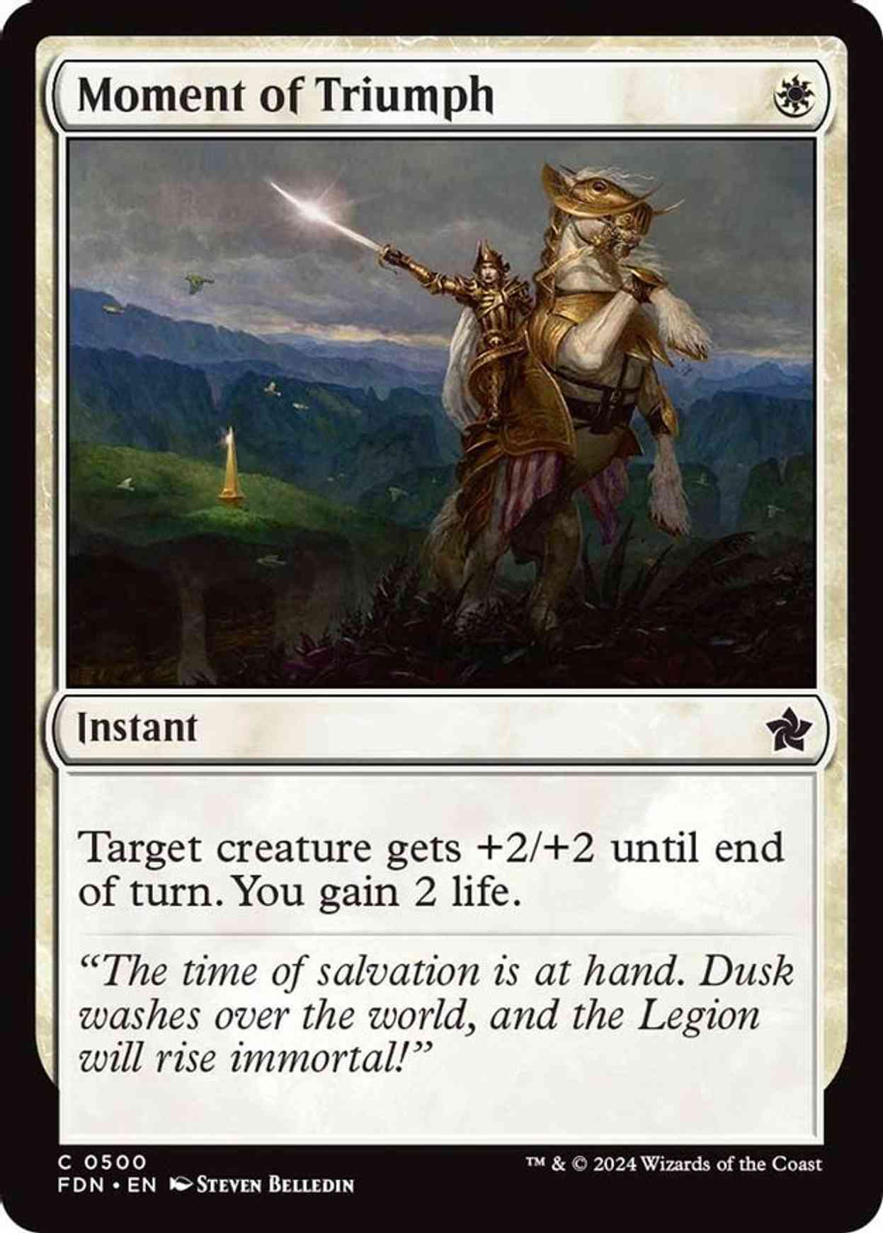 Moment of Triumph magic card front