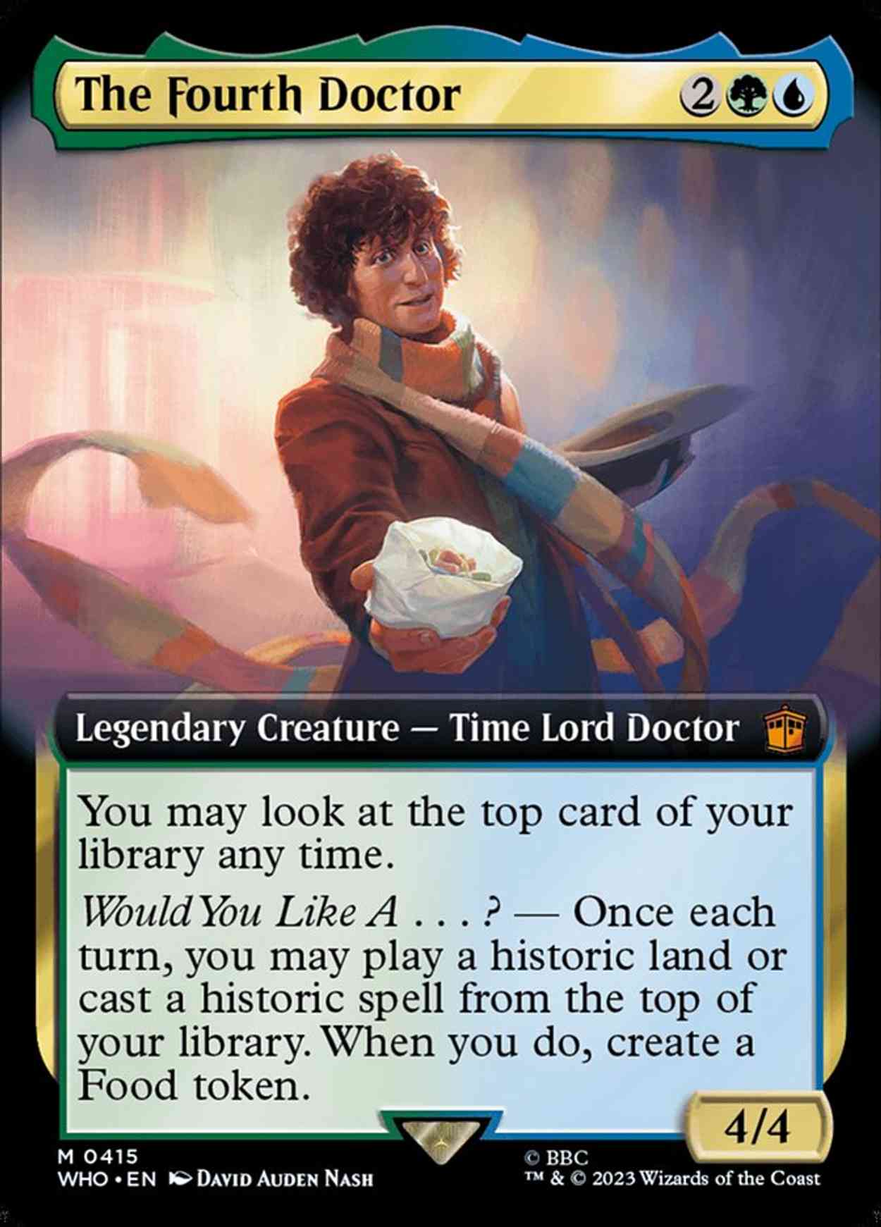 The Fourth Doctor (Extended Art) magic card front