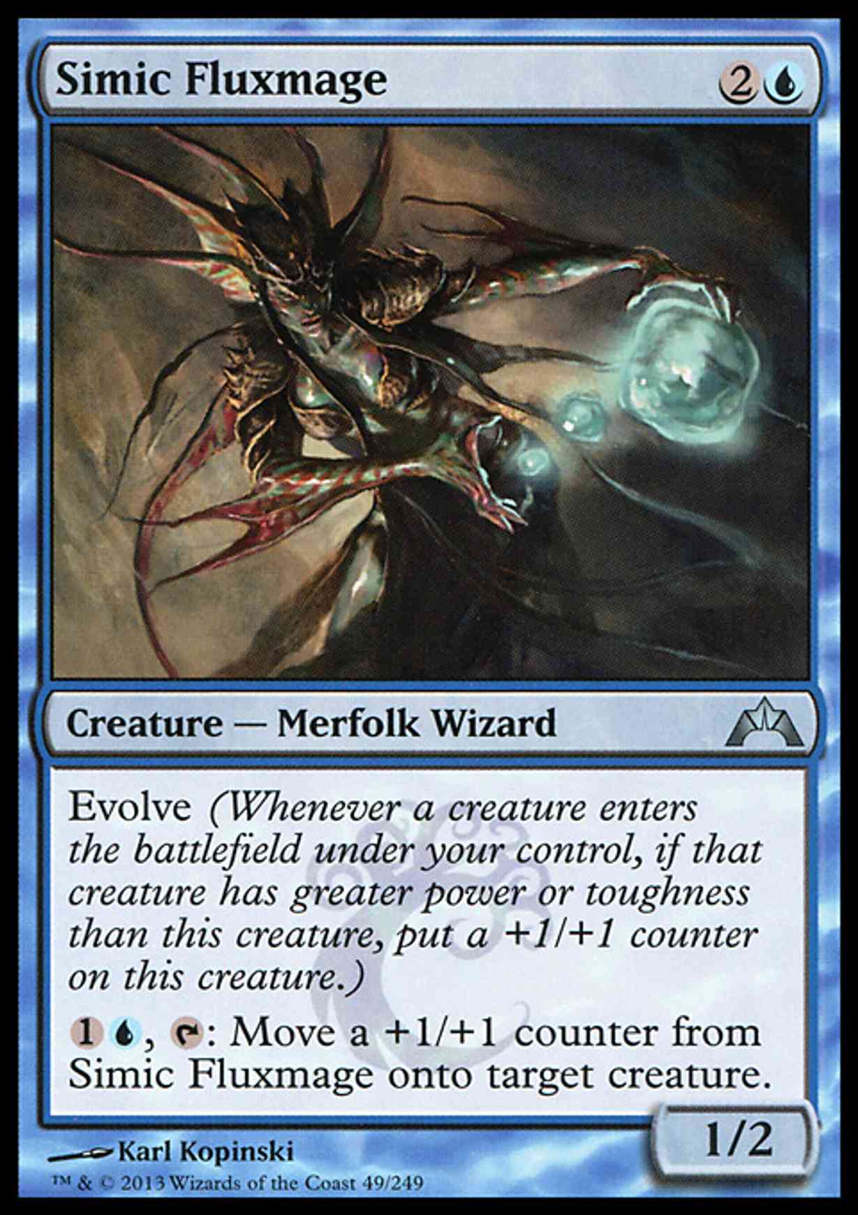 Simic Fluxmage magic card front