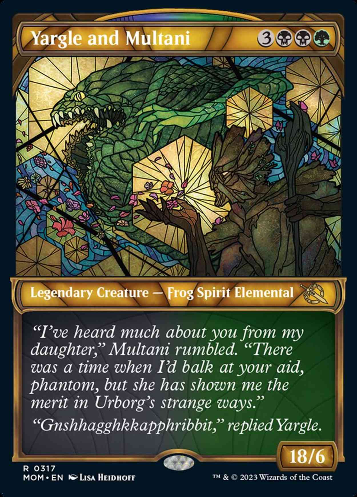 Yargle and Multani (Showcase) magic card front