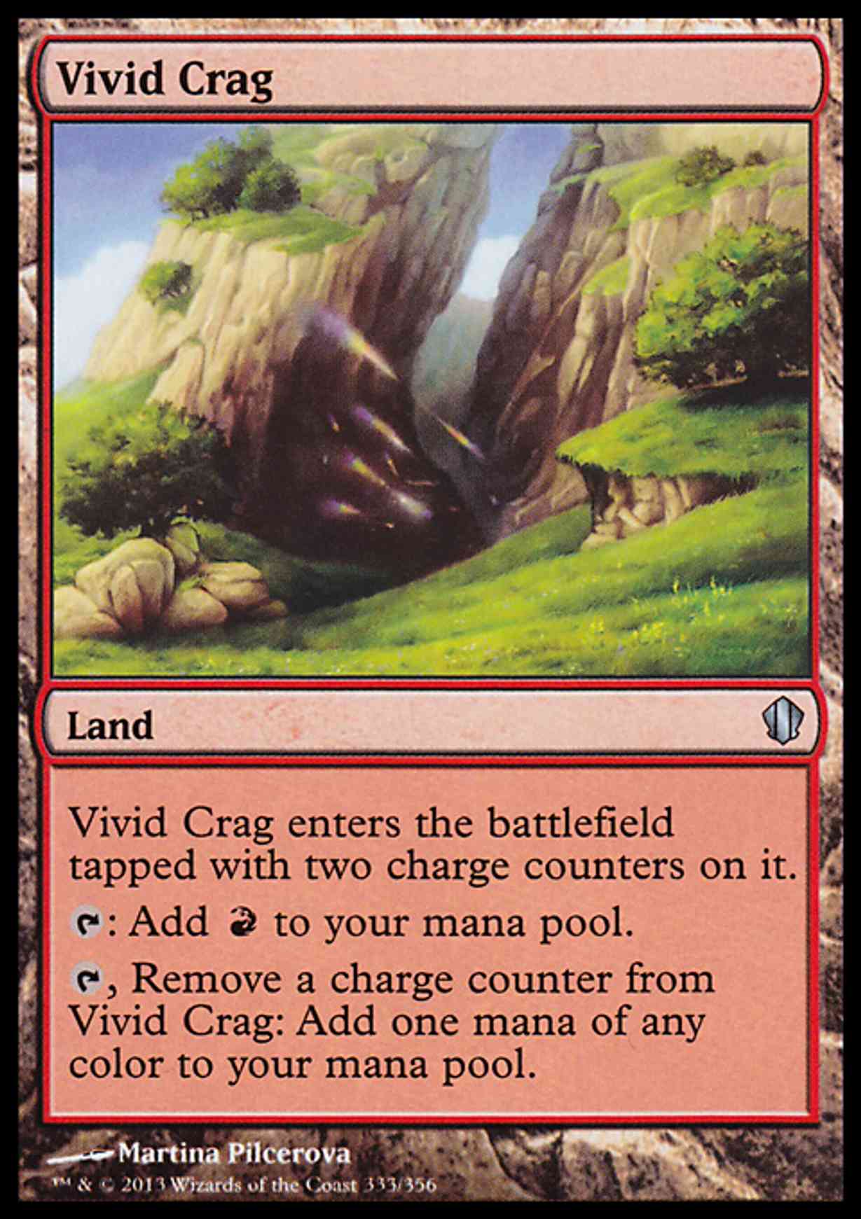 Vivid Crag magic card front