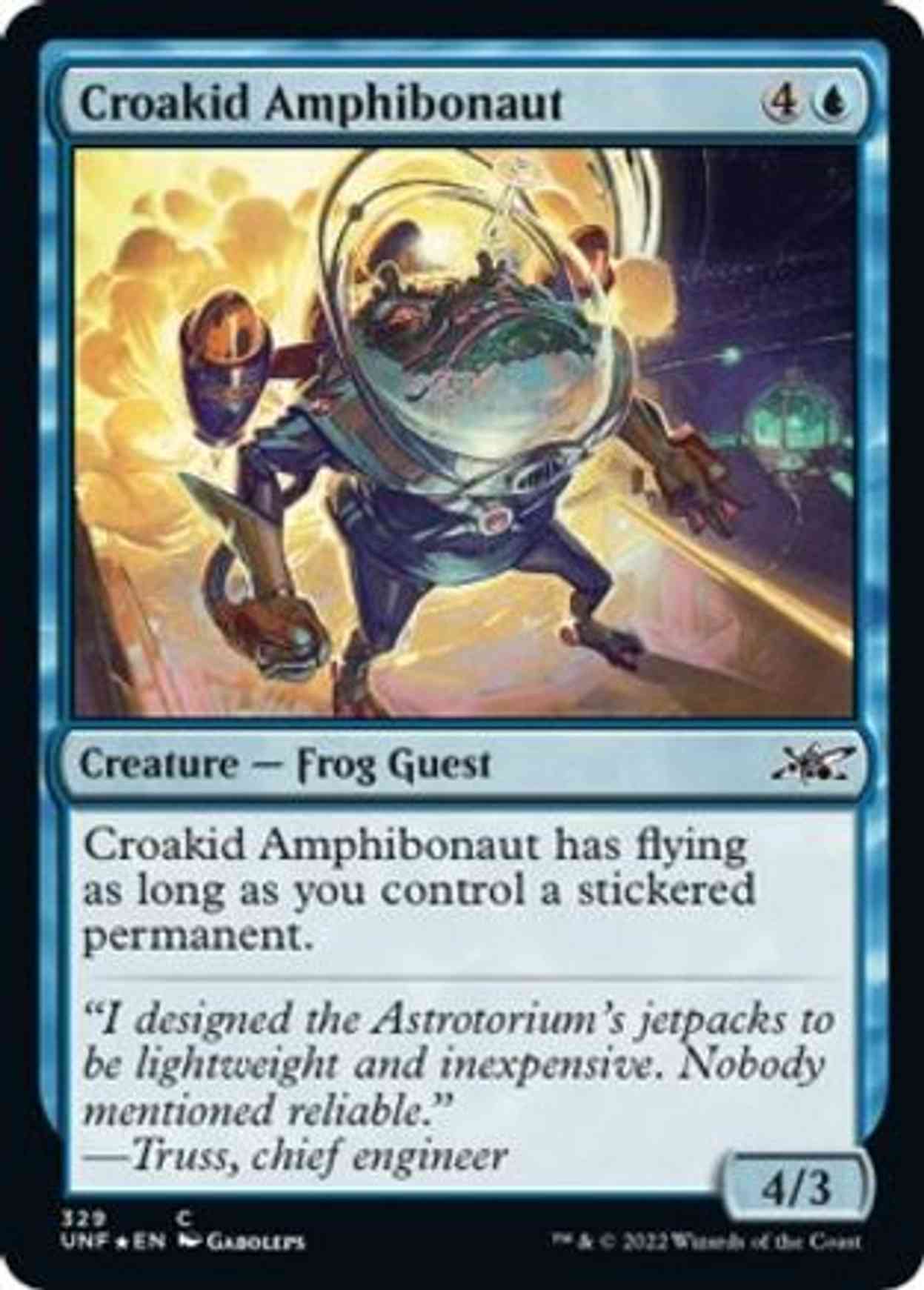 Croakid Aphibonaut (Galaxy Foil) magic card front