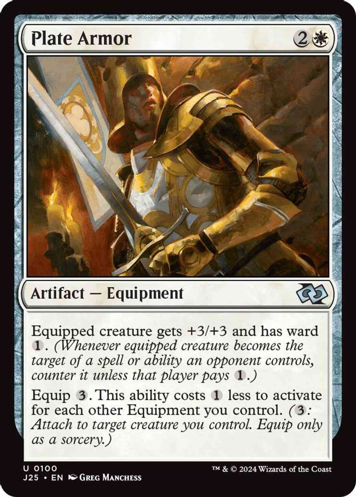 Plate Armor magic card front