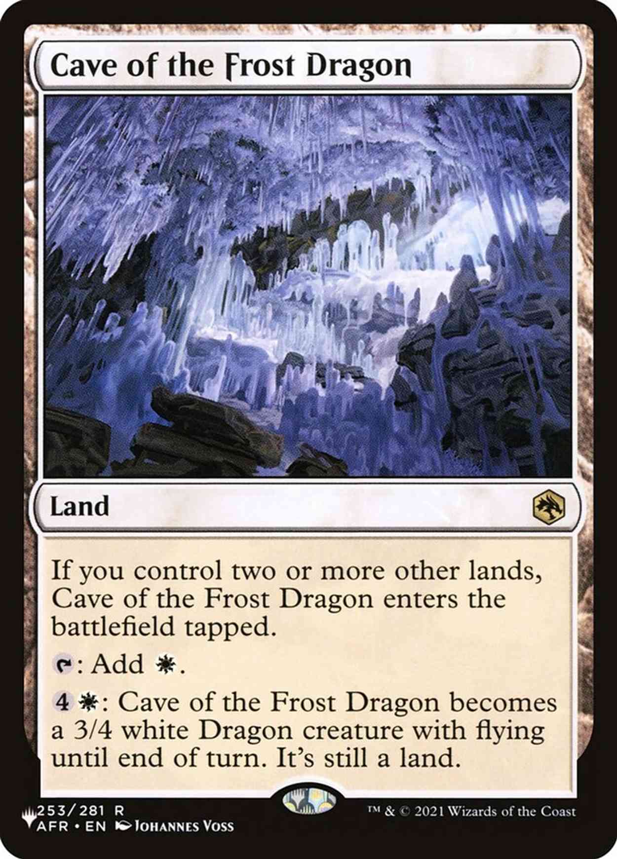 Cave of the Frost Dragon magic card front