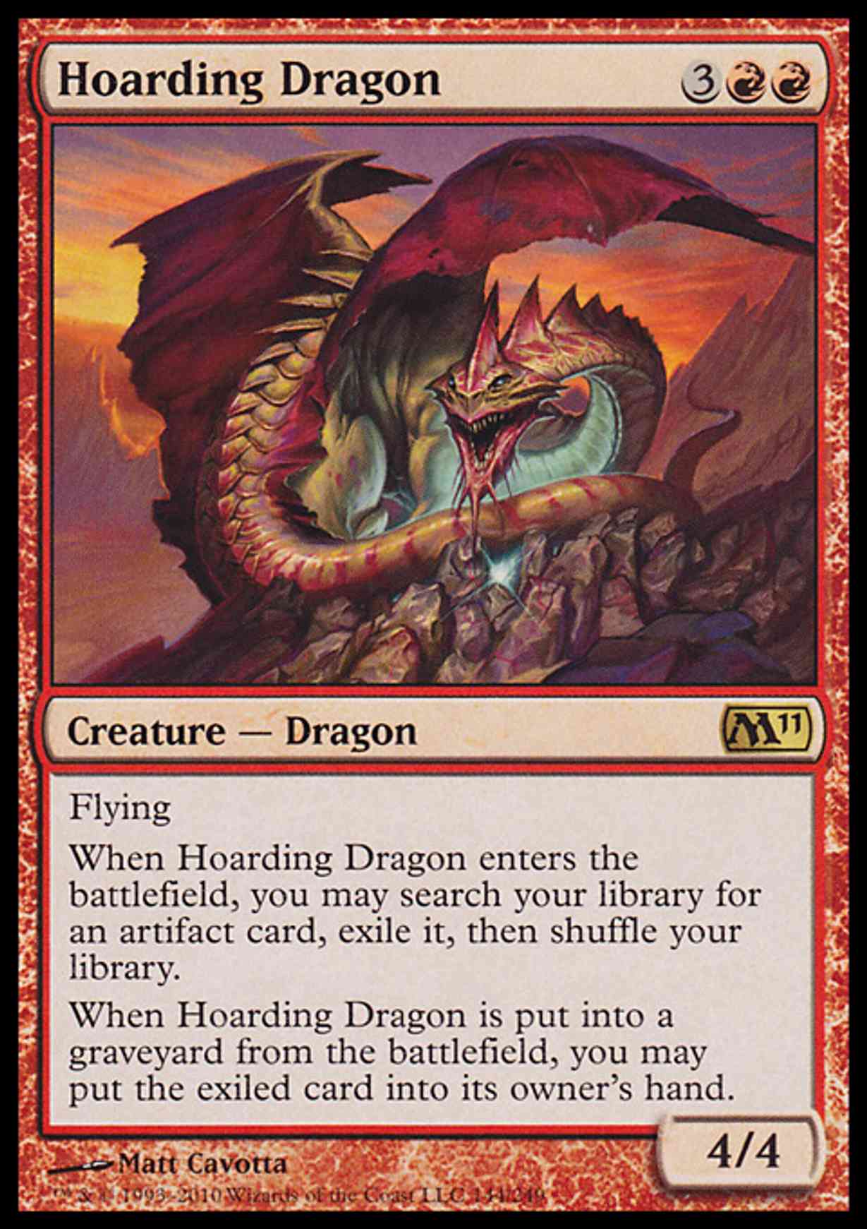 Hoarding Dragon magic card front