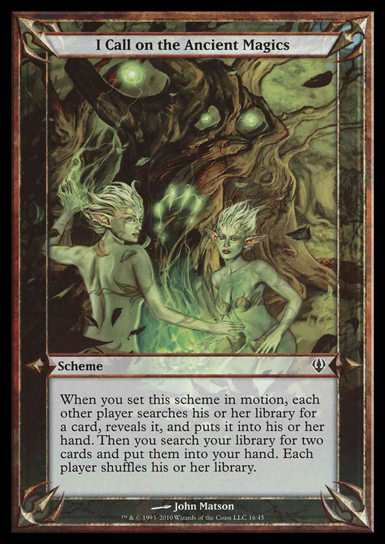 I Call on the Ancient Magics (Archenemy) magic card front