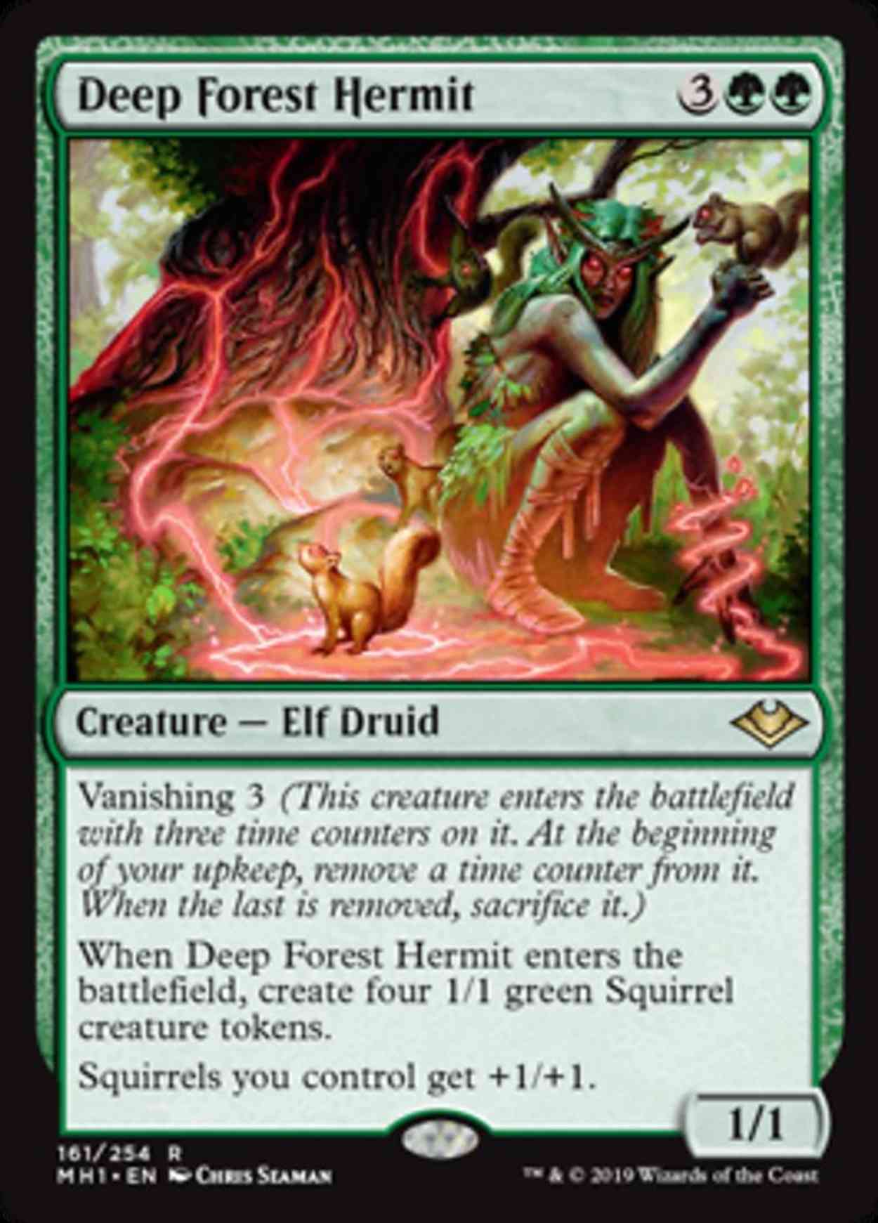Deep Forest Hermit magic card front