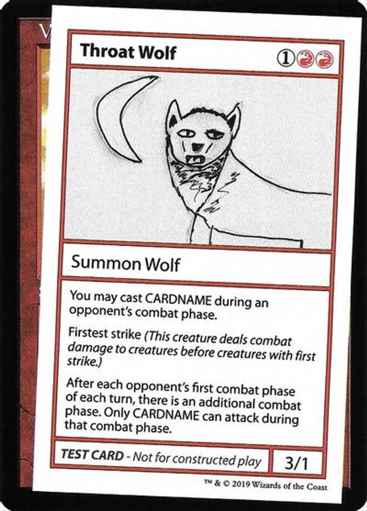 Throat Wolf (No PW Symbol) magic card front