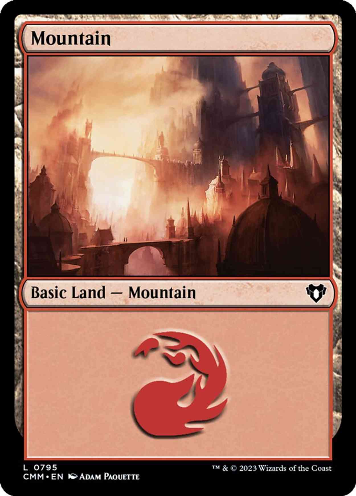 Mountain (0795) magic card front