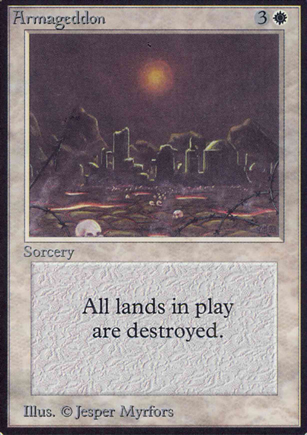Armageddon magic card front