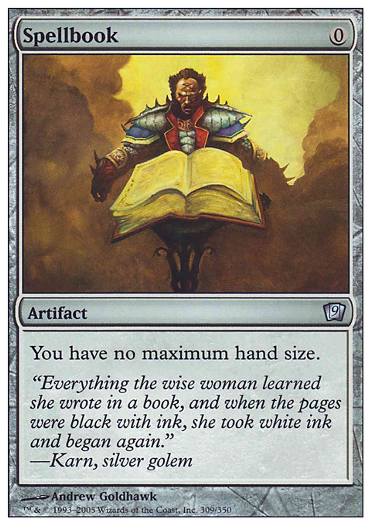 Spellbook magic card front