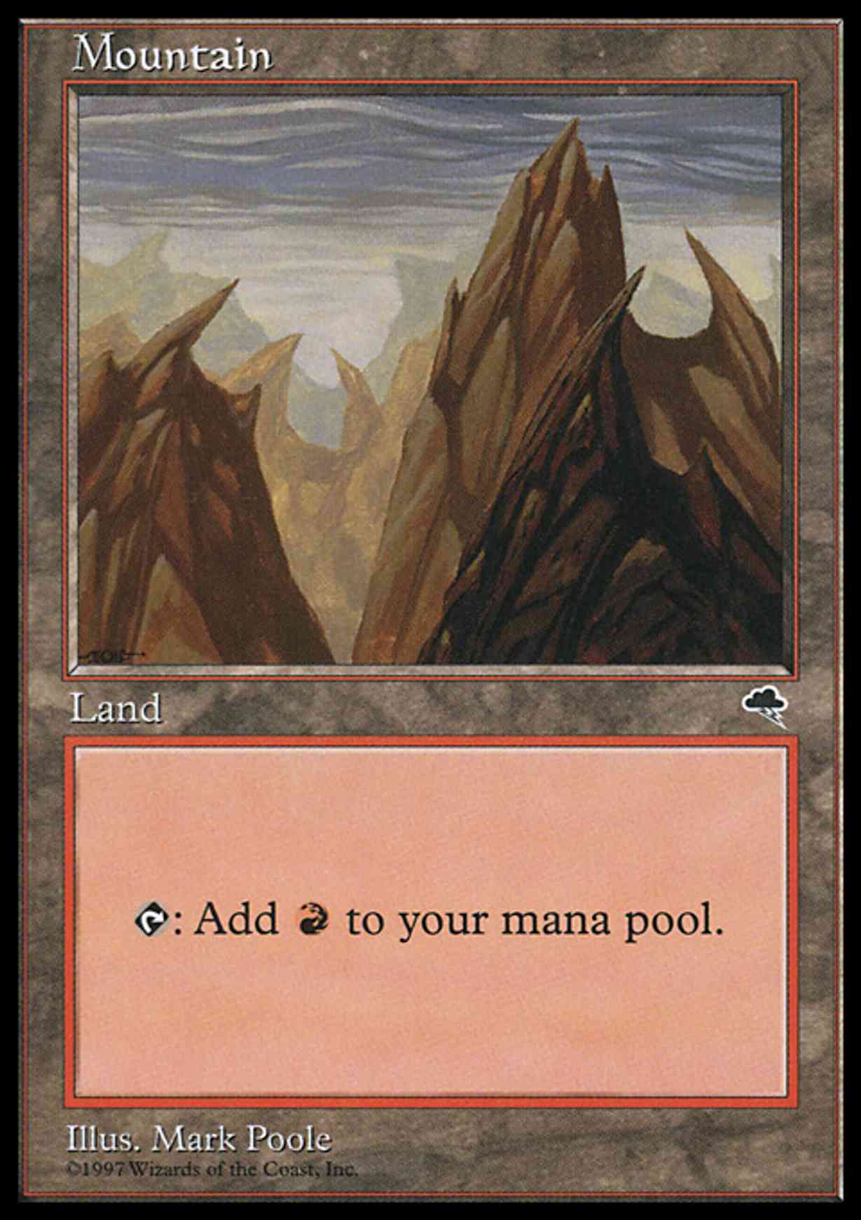 Mountain (Vertical) magic card front